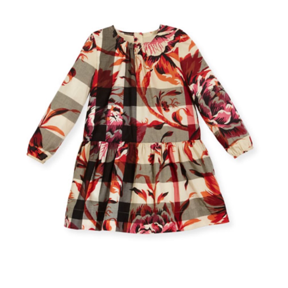 girls burberry floral dress